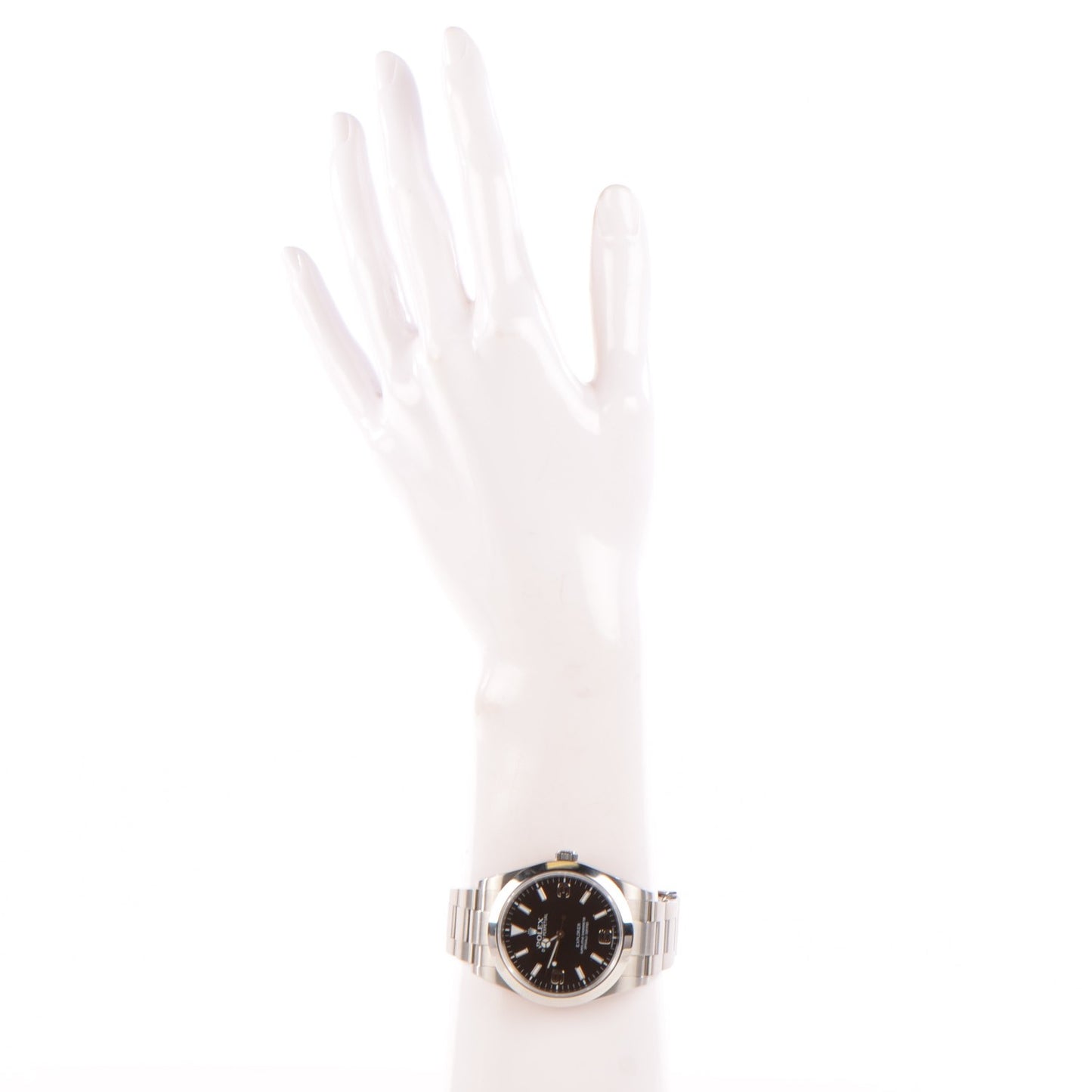 Stainless Steel 39mm Oyster Perpetual Explorer Watch Black 214270