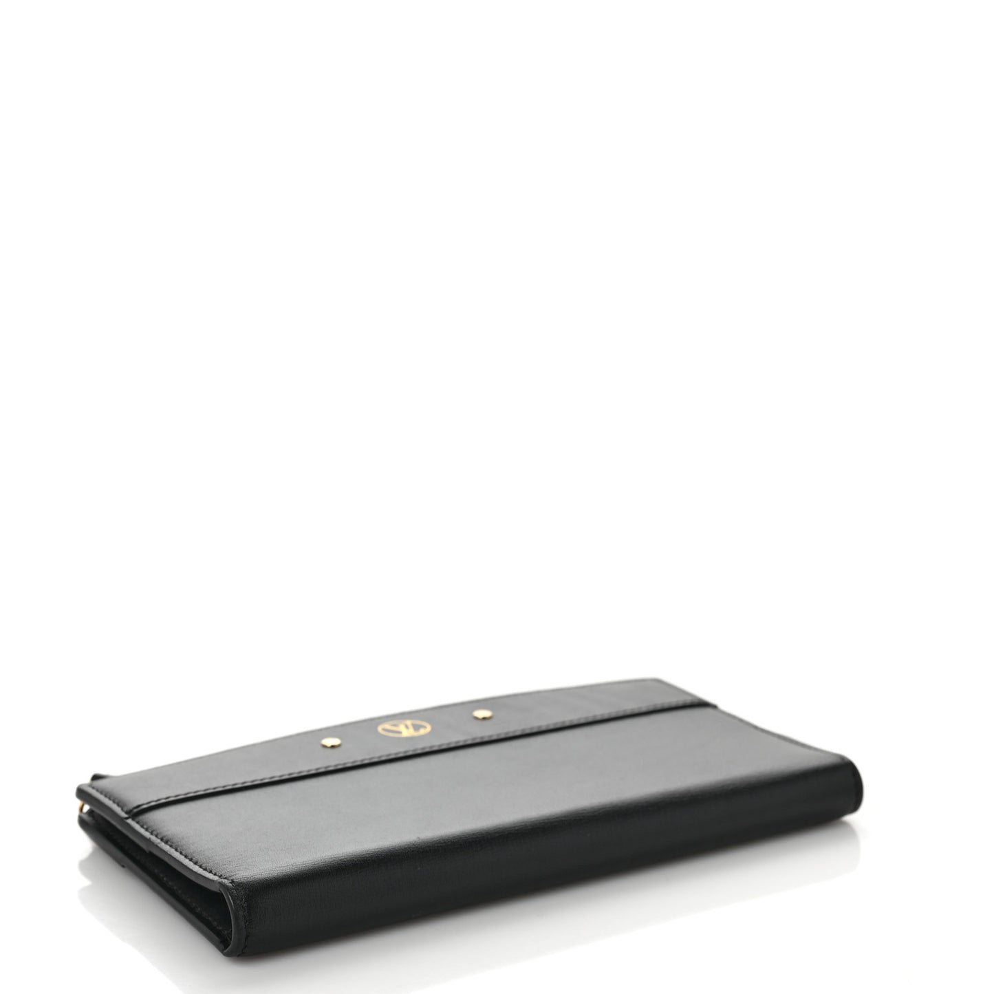 Calfskin City Steamer Wallet Black