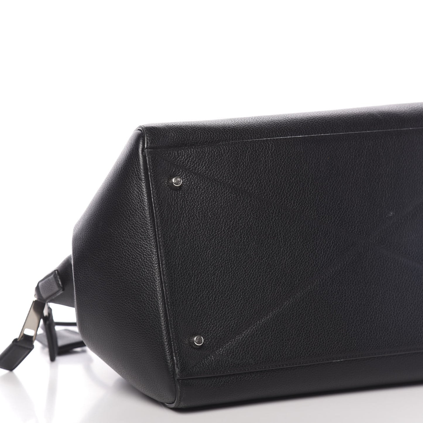 Textured Calfskin Medium Incognito Satchel Black