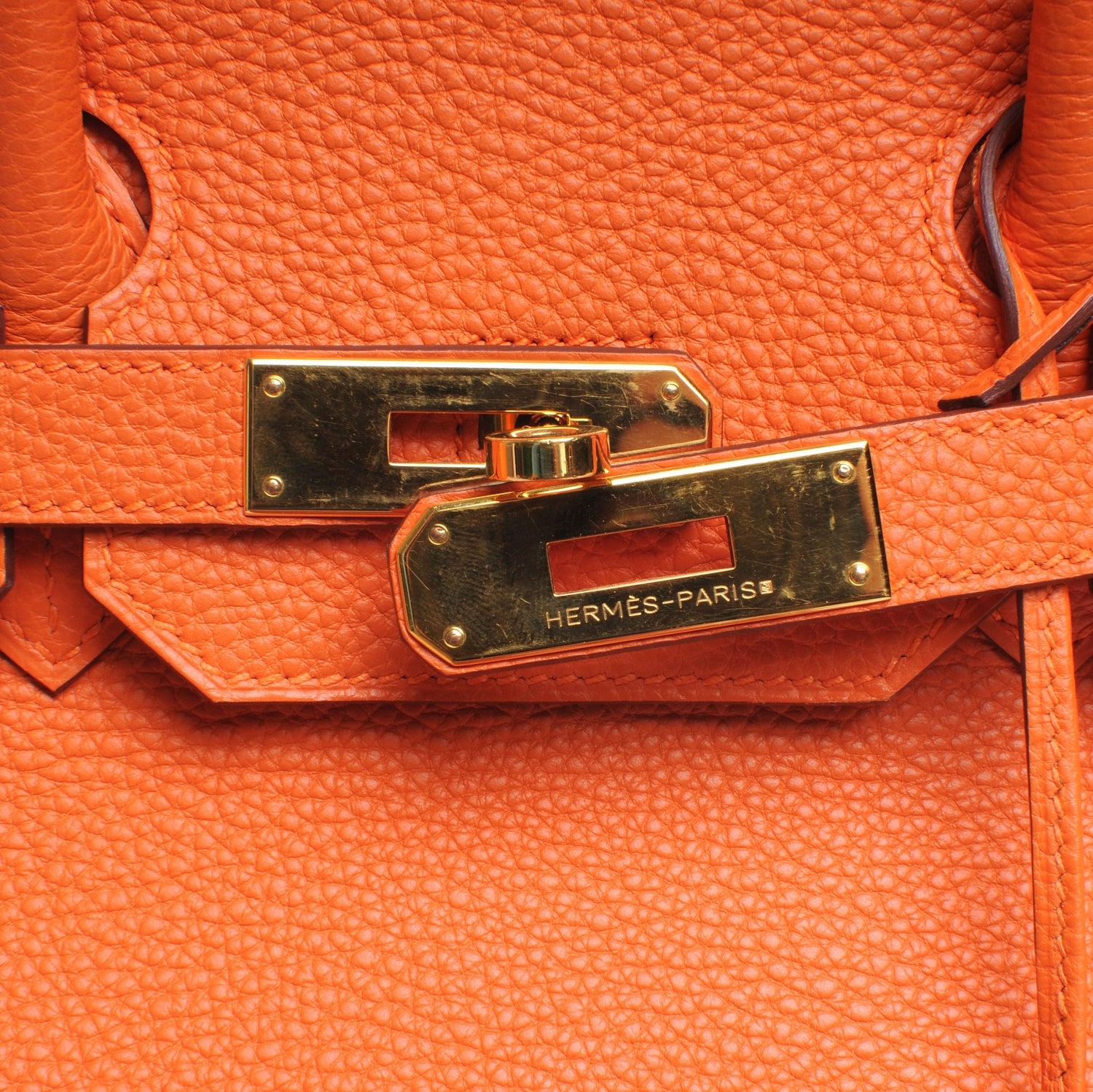 Hermes Togo Birkin 35 Orange 6 of 10