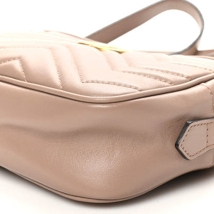 Gucci Calfskin Matelasse Mini GG Marmont Chain Shoulder Bag Porcelain Rose 10 of 10