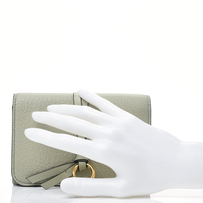 Chloe Calfskin Alphabet Compact Wallet Light Eucalyptus 2 of 16