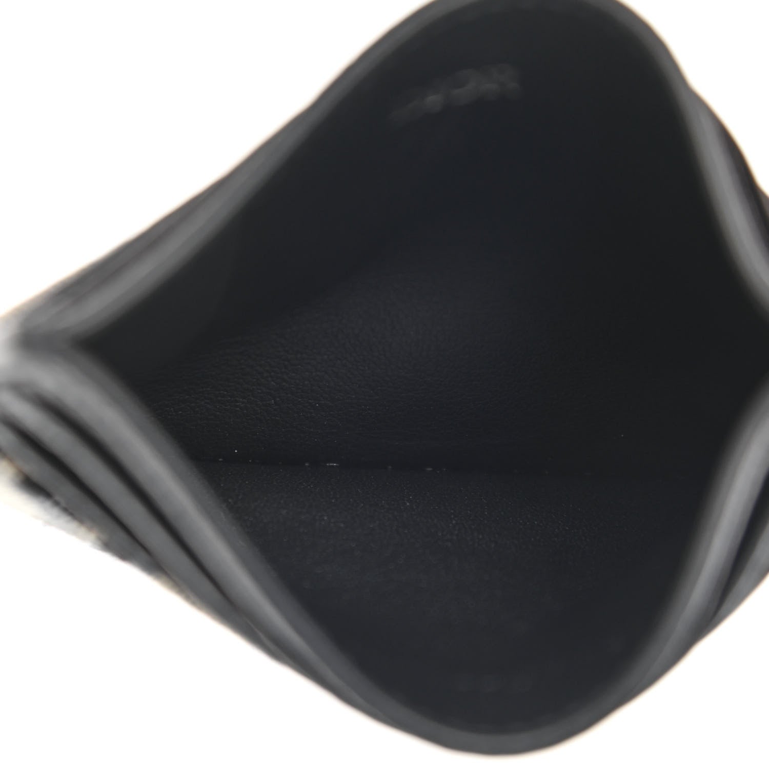 Christian Dior Grained Calfskin Oblique Card Holder Black 5 of 7