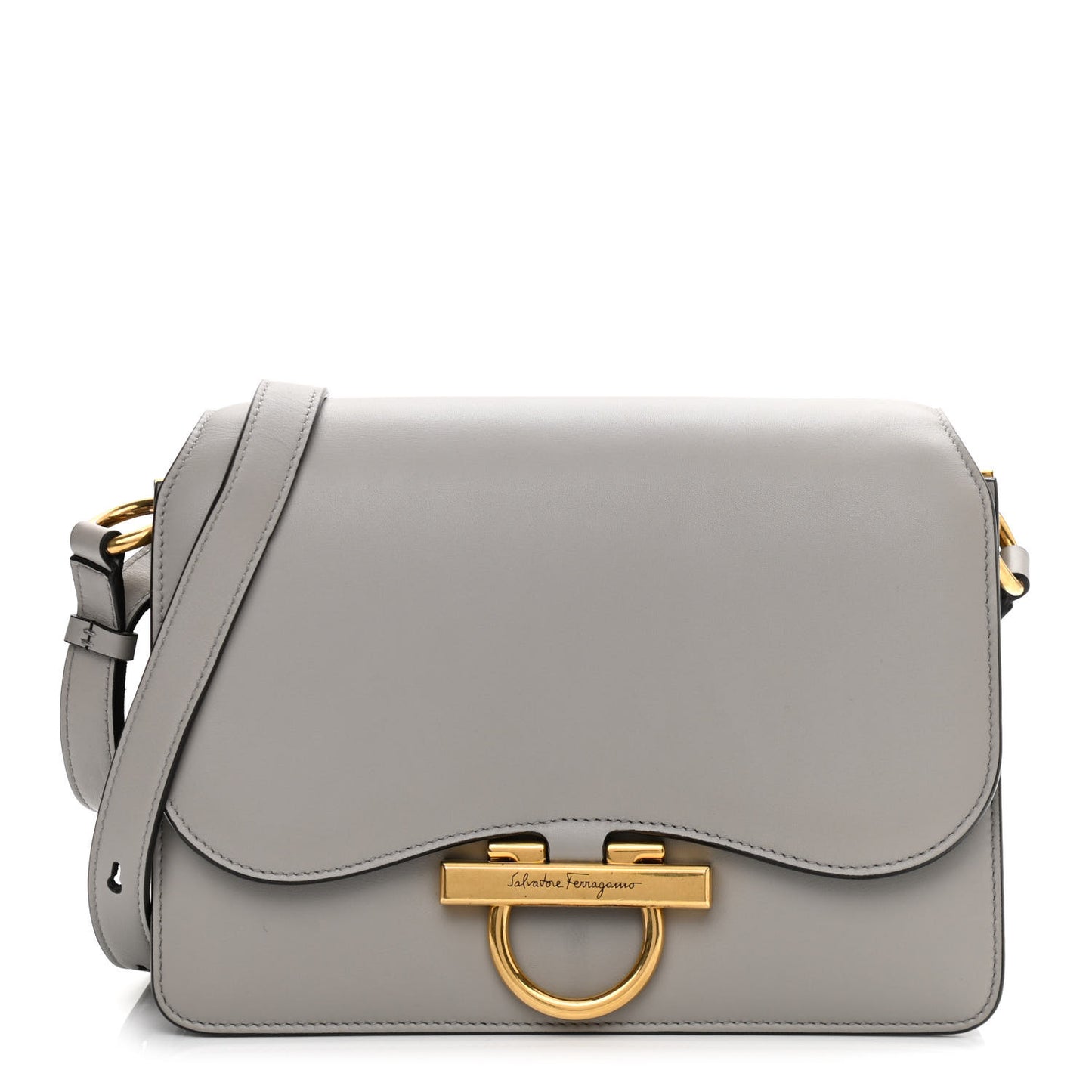 Calfskin Joanne Crossbody Pale Grey