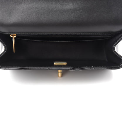 Chanel Lambskin Quilted Mini Top Handle Rectangular Flap Black 5 of 11