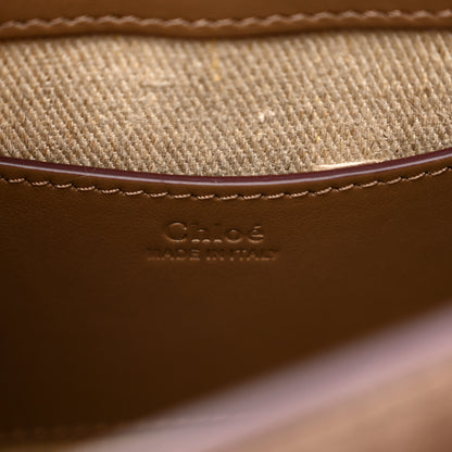 Chloe Calfskin Small Tess Bag Dark Nut 6 of 10