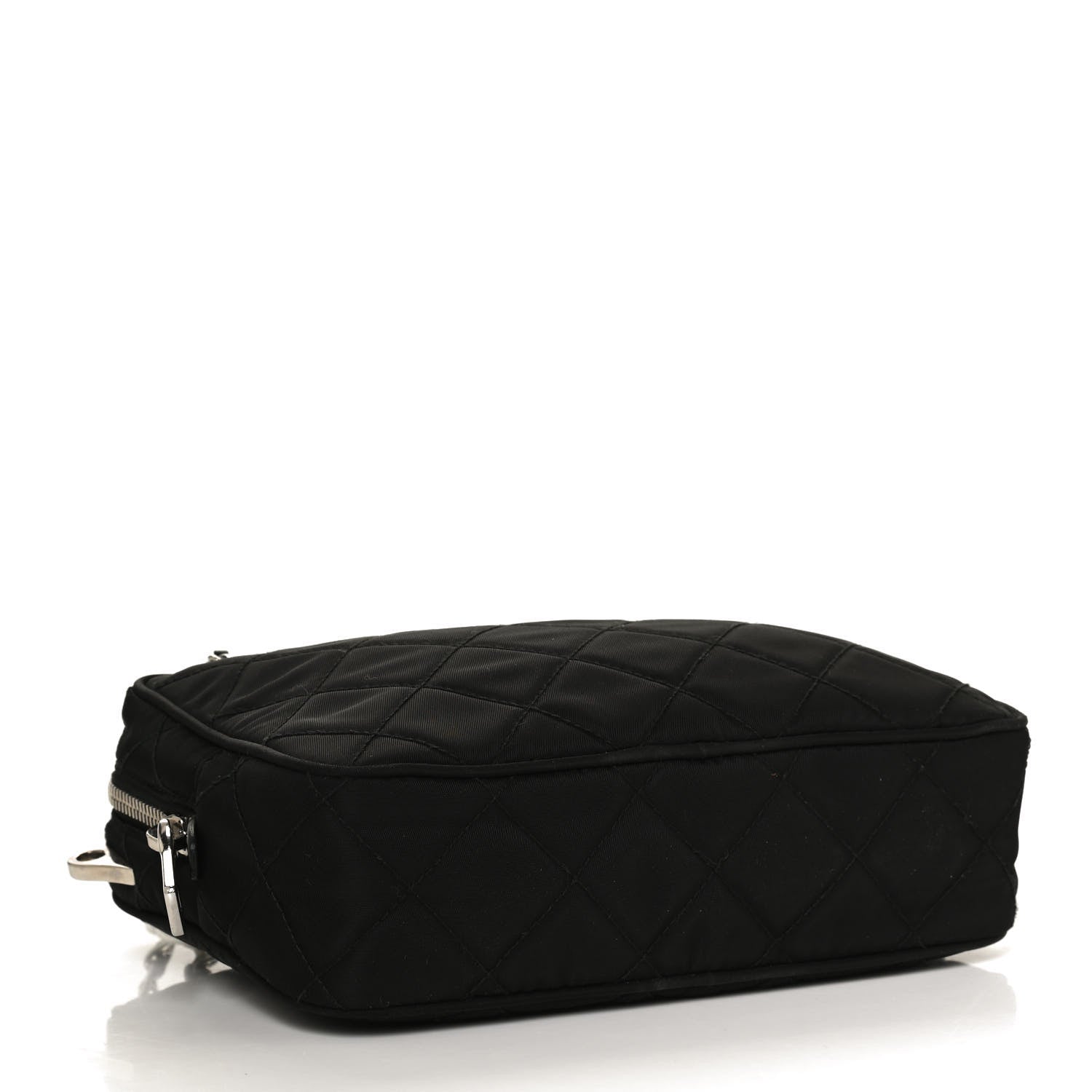 Prada Nylon Tessuto Impuntu Quilted Bandoliera Crossbody Bag Black 4 of 11