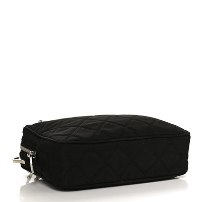 Prada Nylon Tessuto Impuntu Quilted Bandoliera Crossbody Bag Black 4 of 11