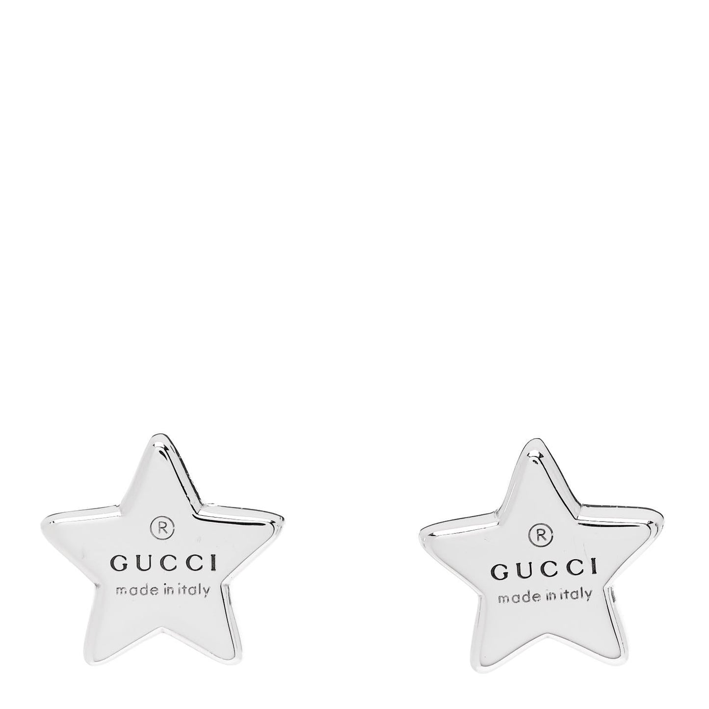 Sterling Silver Logo Star Earrings