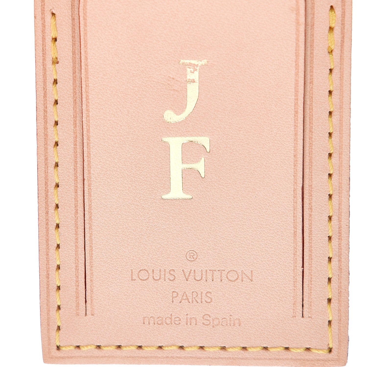 Louis Vuitton Vachetta Luggage Tag 5 of 5