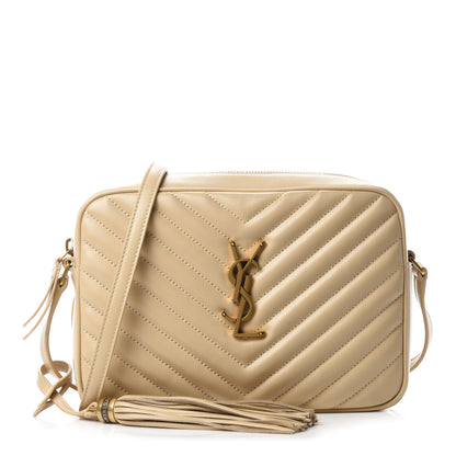 Saint Laurent Calfskin Matelasse Monogram Lou Camera Bag New Powder 1 of 10