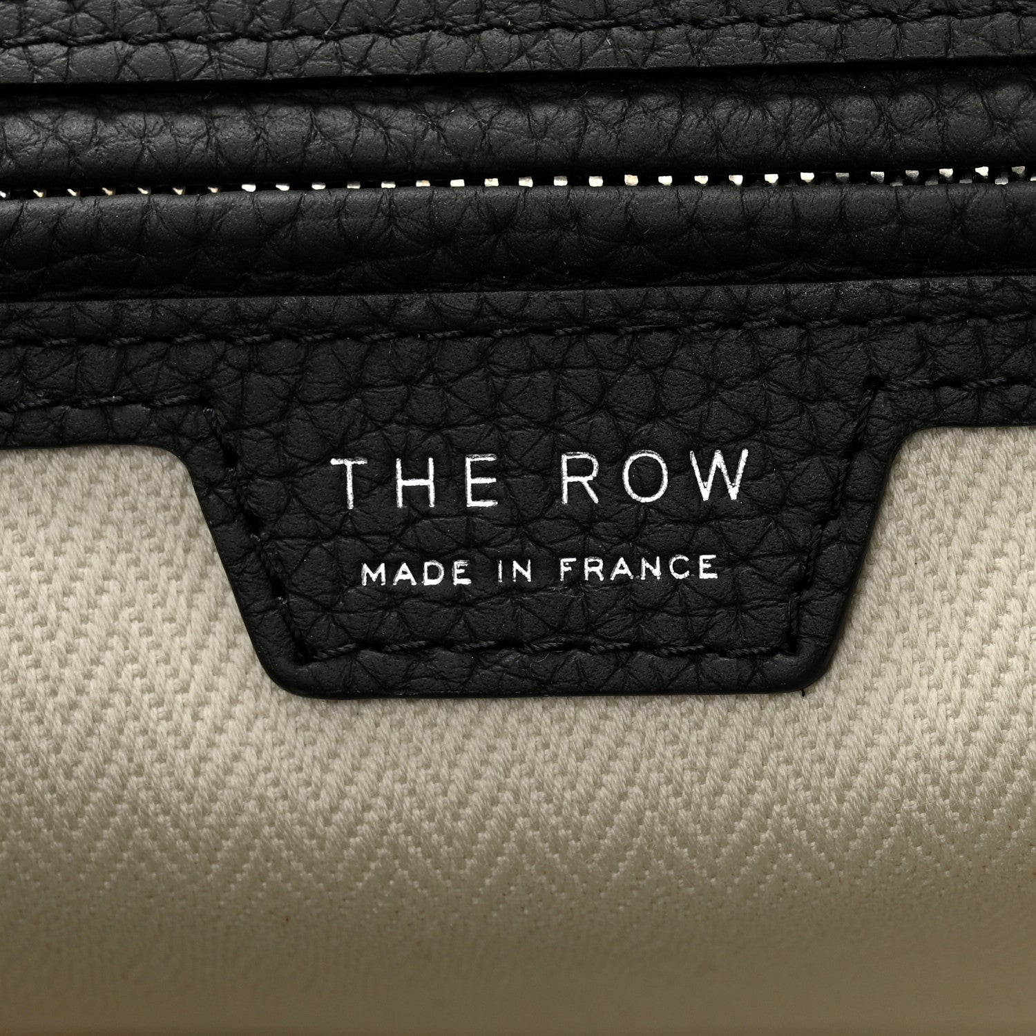 The Row Grained Calfskin Marlo 12 Tote Bag Dark Pine 6 of 10