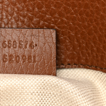 Gucci New Denim GG Monogram Dollar Calfskin Web Mini Horsebit 1955 Shoulder Bag Blue Tea Cuir Epilog 9 of 11