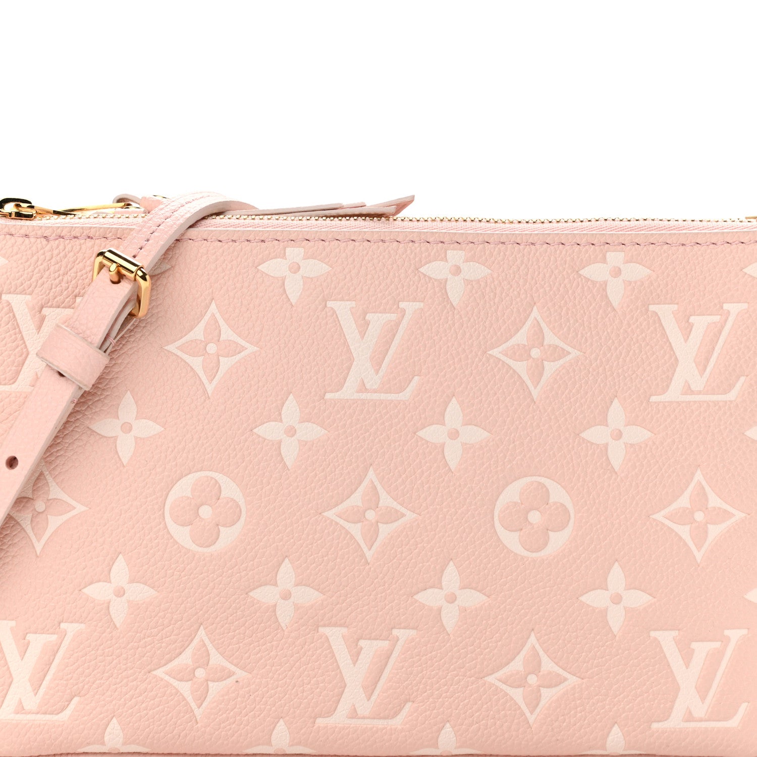 Louis Vuitton Empreinte Monogram Double Zip Pochette Rose 8 of 10