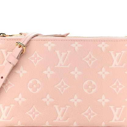 Louis Vuitton Empreinte Monogram Double Zip Pochette Rose 8 of 10