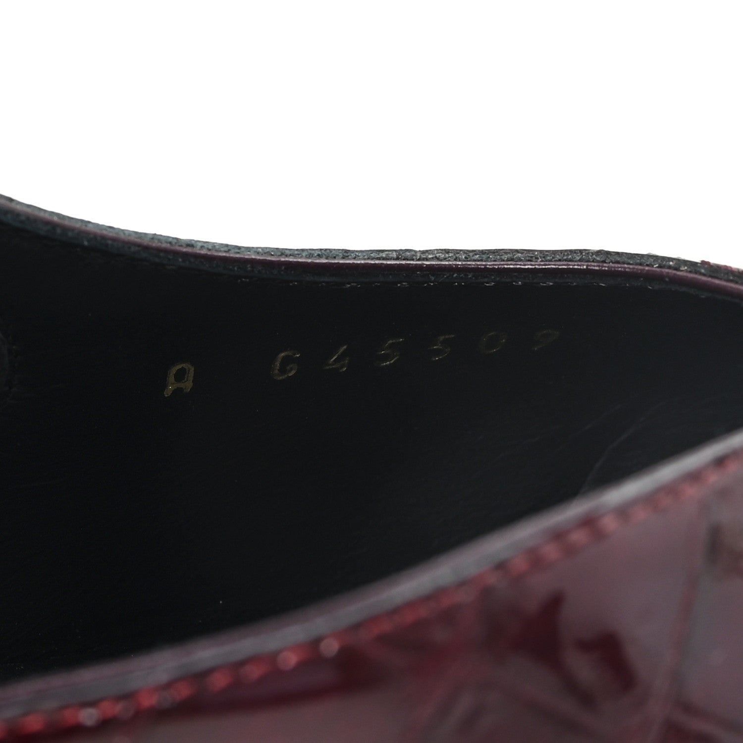 Chanel Crocodile Embossed Patent Grosgrain Cap Toe CC Slingback Pumps 37.5 Dark Burgundy Black 9 of 10