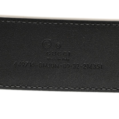 Gucci Soft Microguccissima 40mm Belt 80 32 Black 5 of 7