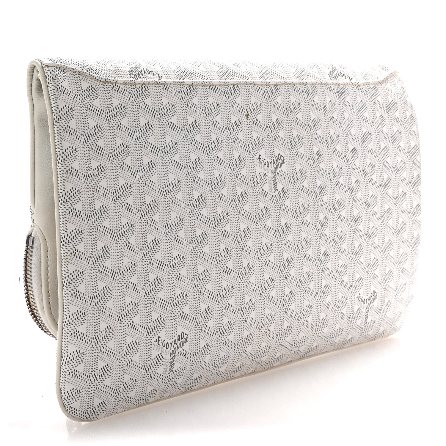 Goyard Goyardine Sainte Marie Soft Clutch White 3 of 7