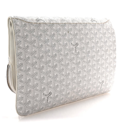 Goyard Goyardine Sainte Marie Soft Clutch White 3 of 7