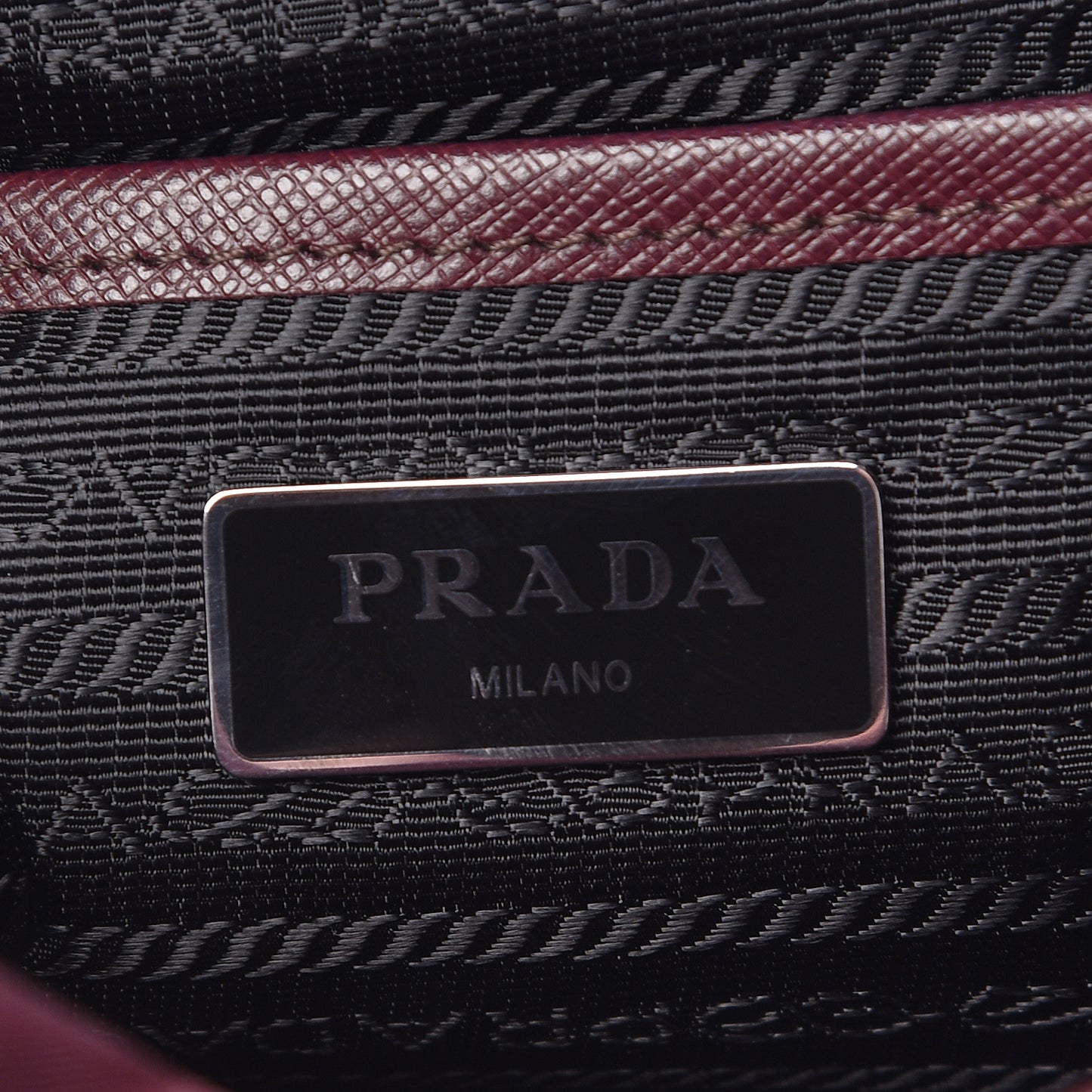 Tessuto Nylon Saffiano Vela Backpack Bordeaux