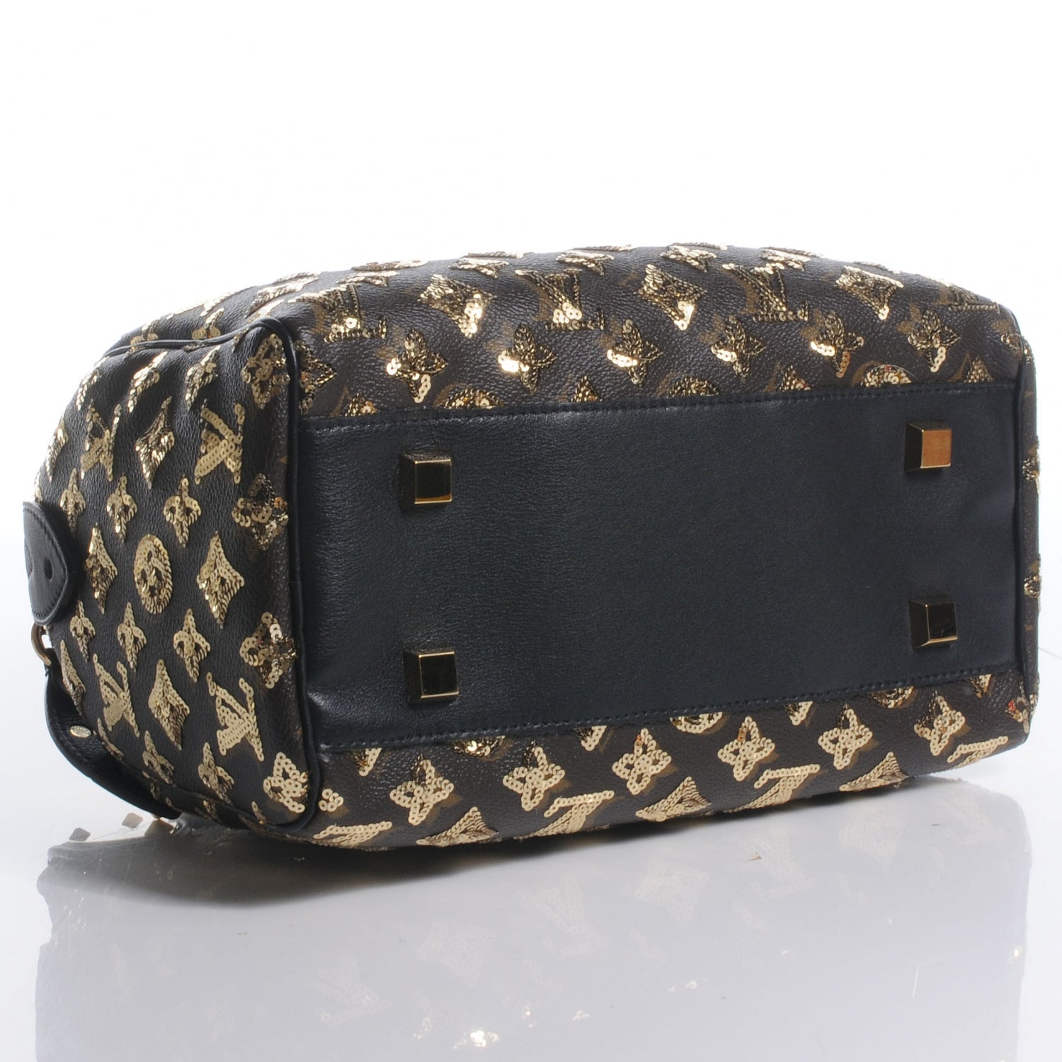 Louis Vuitton Monogram Sequins Eclipse Speedy 28 Gold 4 of 8