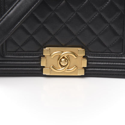 Chanel Lambskin Quilted Small Boy Flap Black 10 of 10