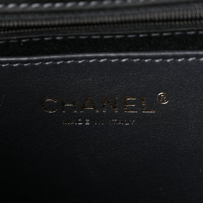 Chanel Wool Quitled Top Handle Maxi Flap Dark Grey 6 of 10