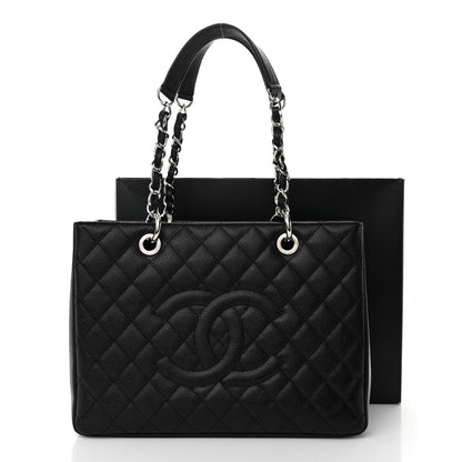 Chanel Caviar Quilted Grand Shopping Tote GST Black 12 of 12