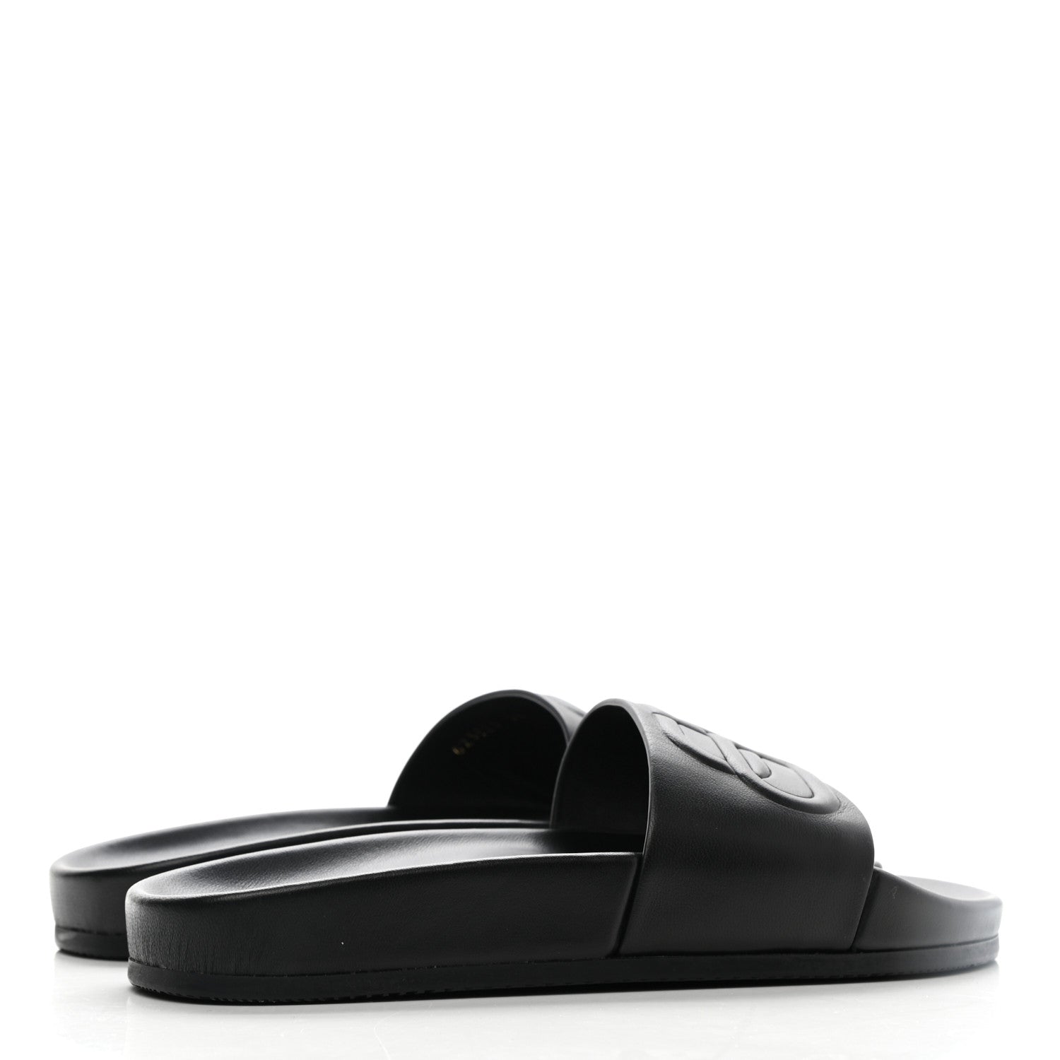 Balenciaga Nappa Pool Slide Sandals 36 Black 4 of 8
