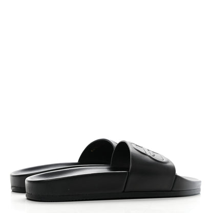 Balenciaga Nappa Pool Slide Sandals 36 Black 4 of 8