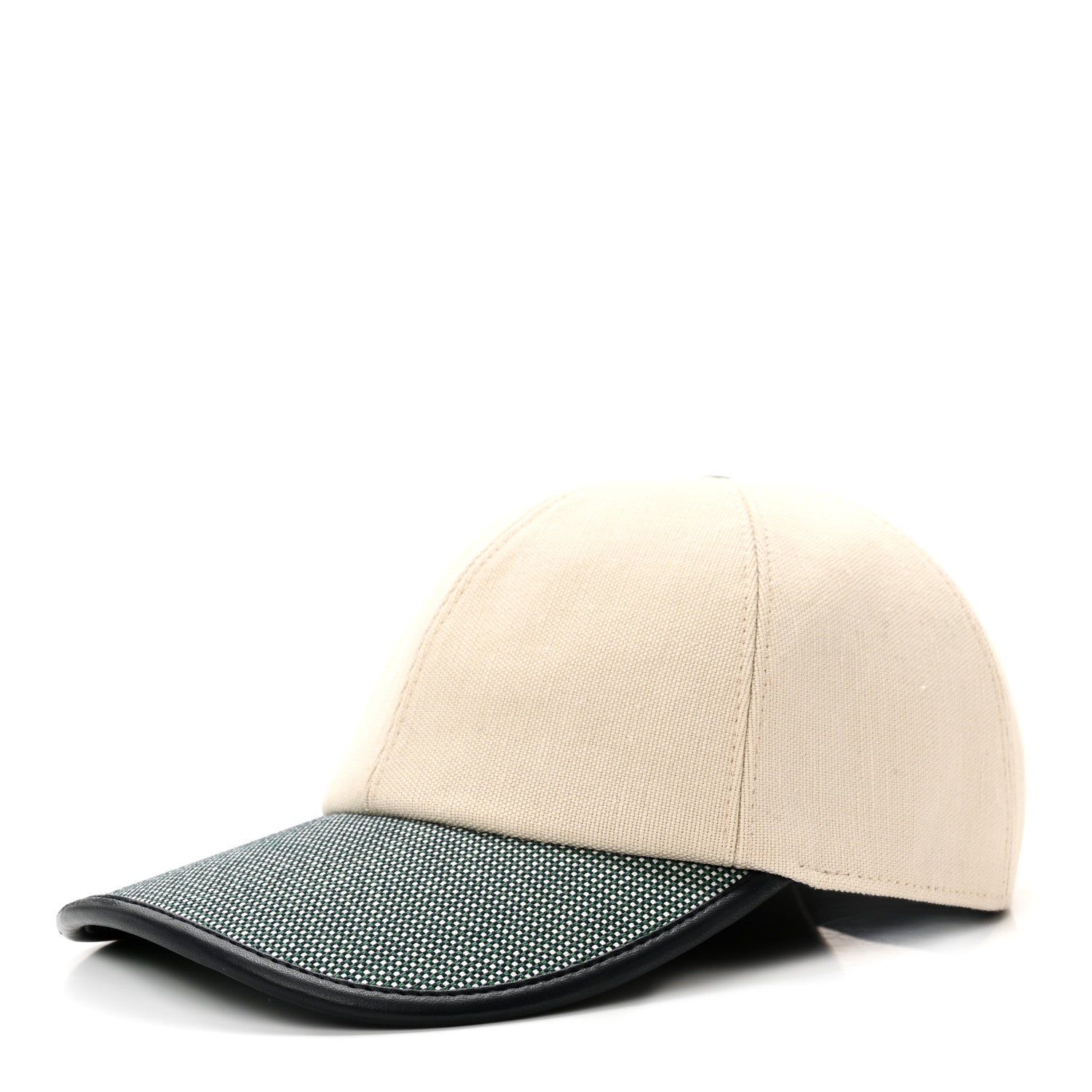 Hermes Cotton Tess Pop Cap 58 Ecru Marine 1 of 10