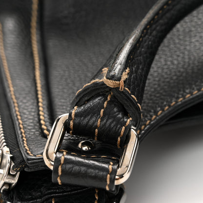 Chanel Grained Calfskin Tassel Hobo Black 12 of 13