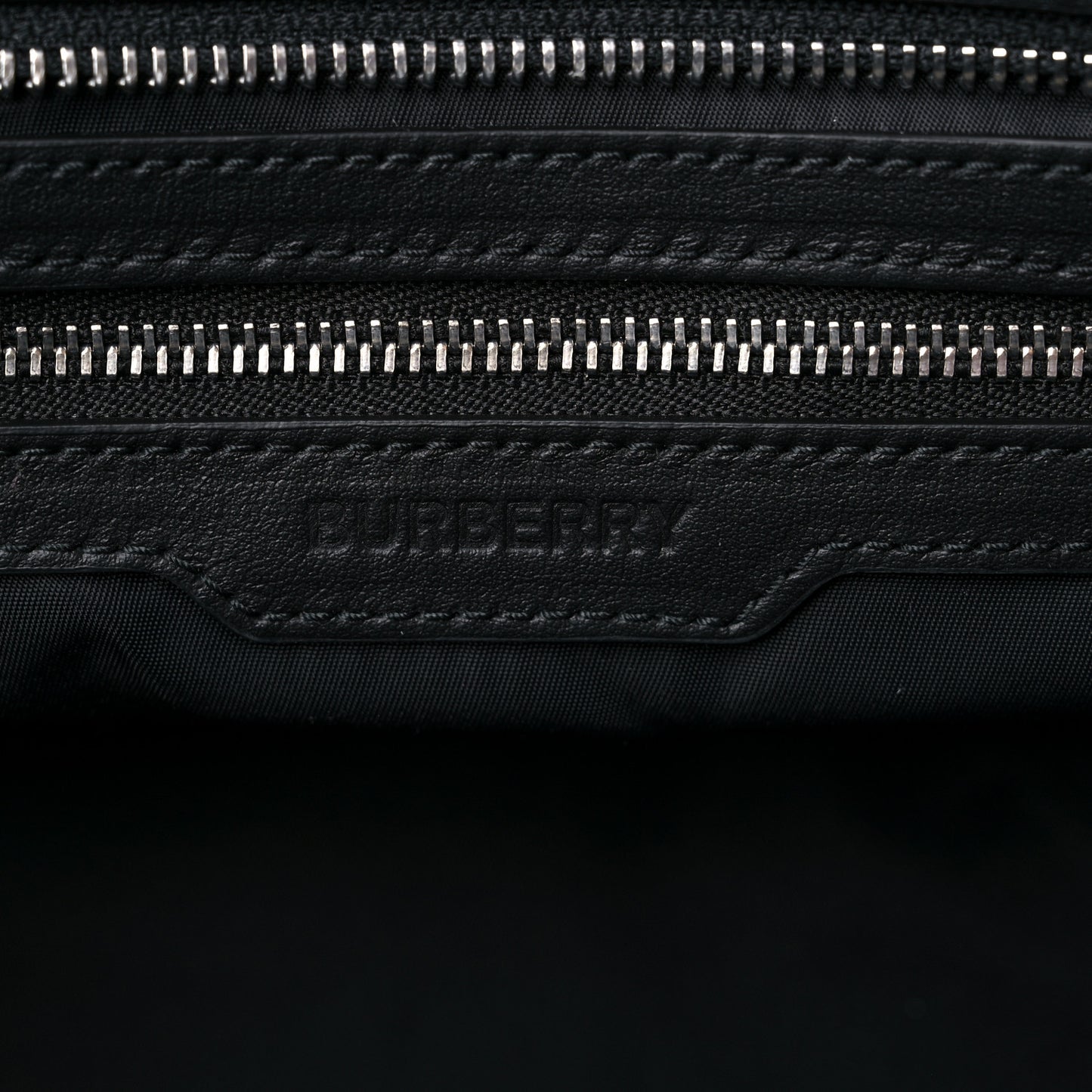 Nylon Logo Tote Bag Black