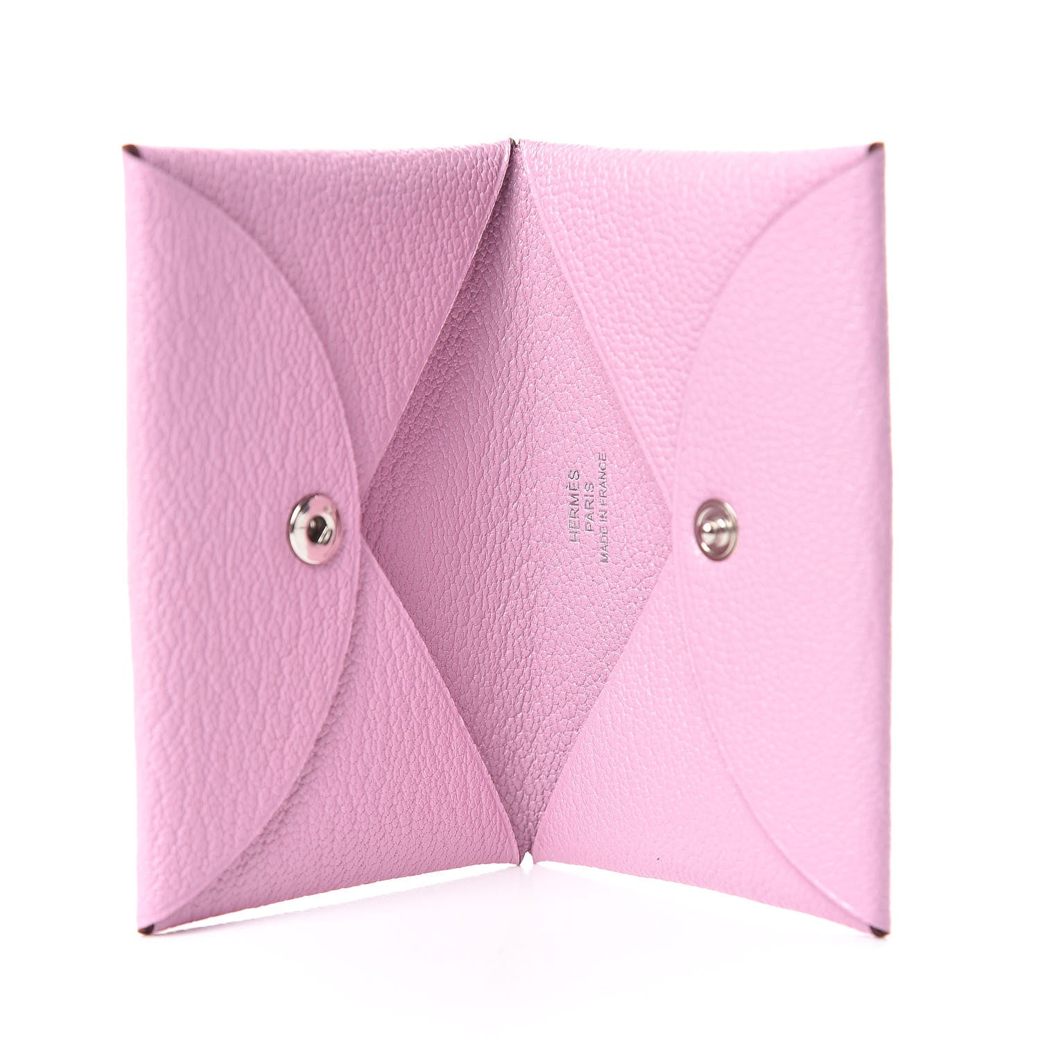 Hermes Chevre Mysore Calvi Card Case Mauve Sylvestre 5 of 8