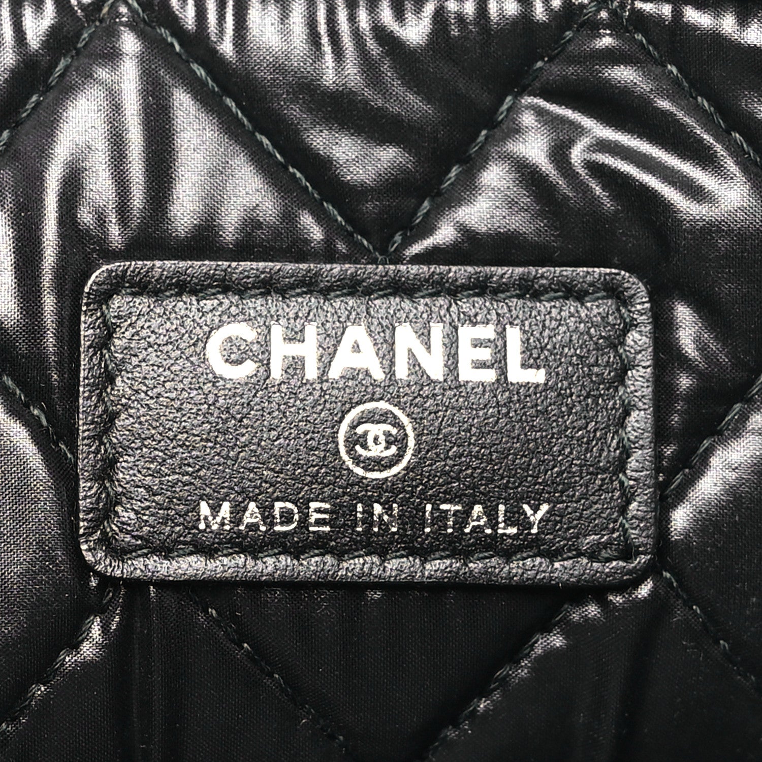 Chanel Caviar Studded Medium Deauville Pouch Black 6 of 11