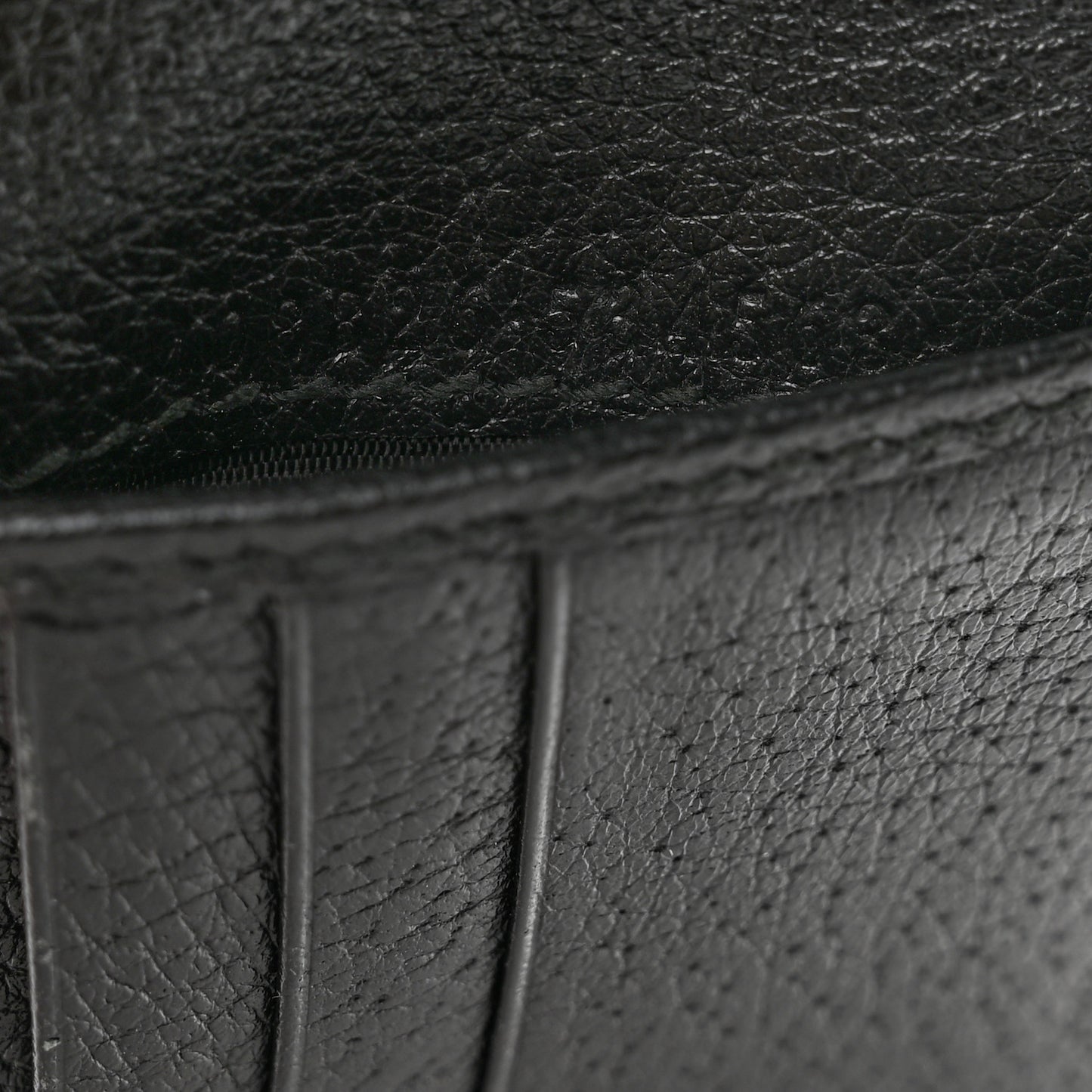 Textured Dollar Calfskin Nylon Gucci Stripe New Web Bi-Fold Coin Wallet Black Ecru Verde Rosso
