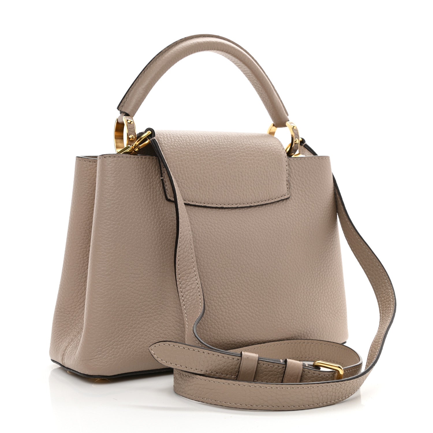 Louis Vuitton Taurillon Capucines BB Galet 3 of 7