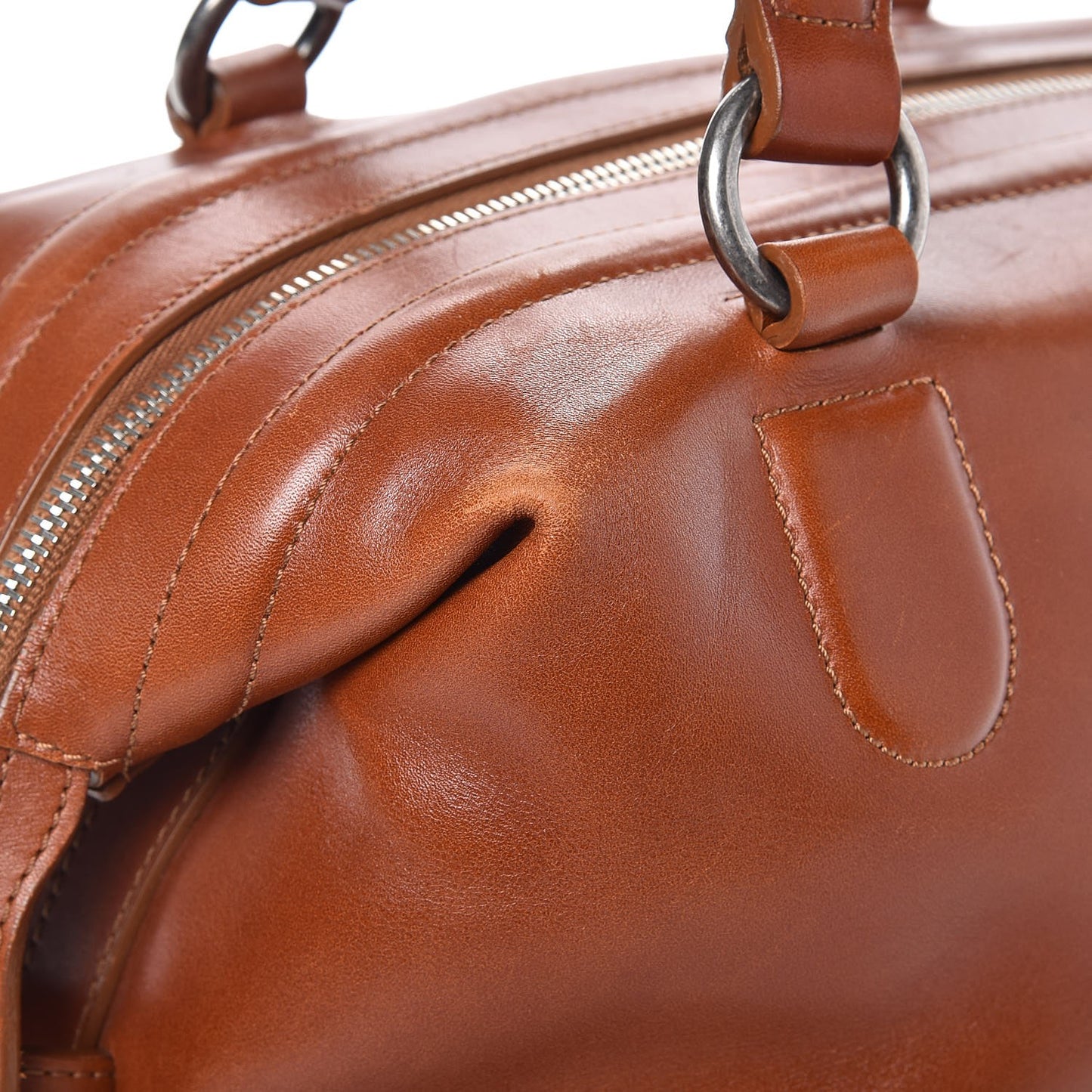 Calfskin CC Bowler Light Brown