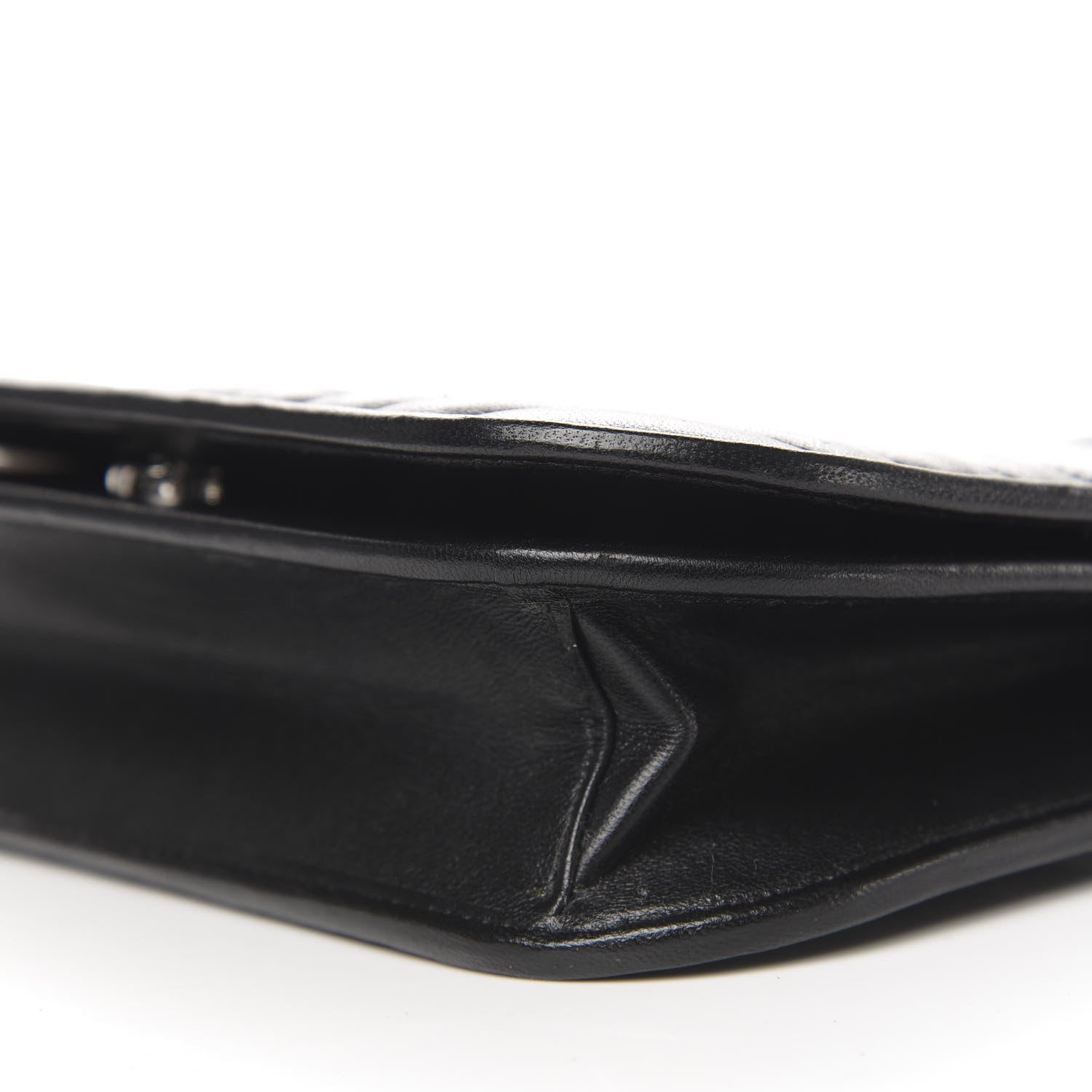 Prada Soft Calfskin Impunture Small Diagramme Crossbody Bag Black 9 of 10