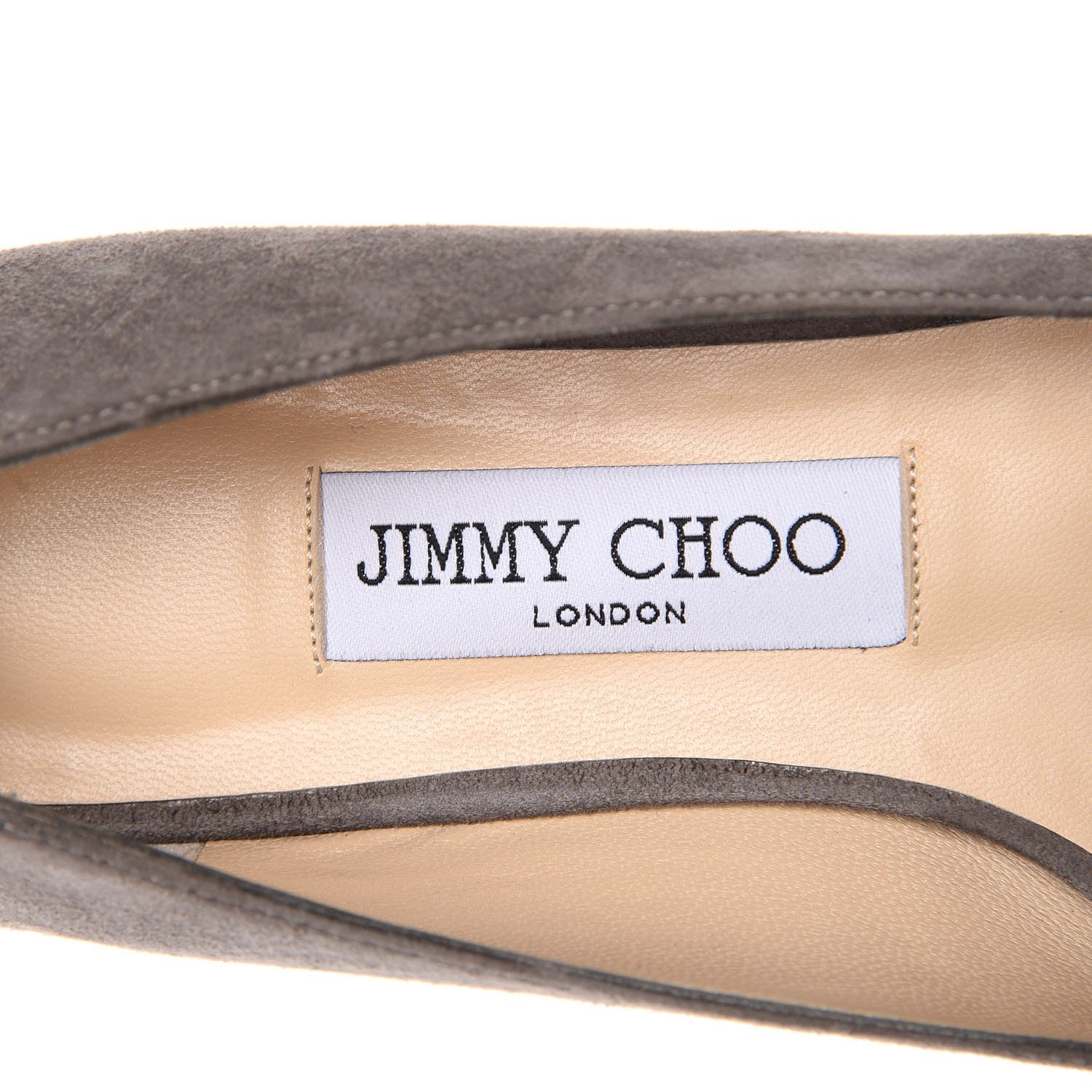 Jimmy Choo Suede Studded Hazel Pointy Toe Flats 36 Grey 9 of 12