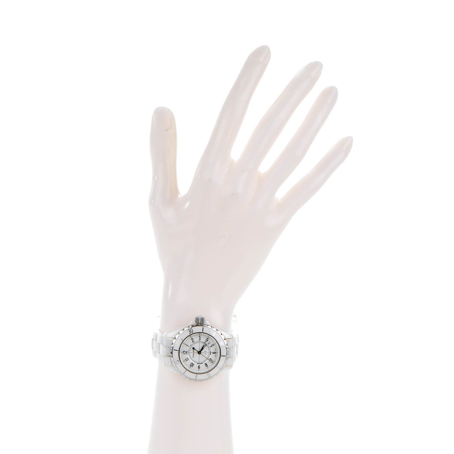 Stainless Steel Ceramic 33mm J12 Quartz Watch White