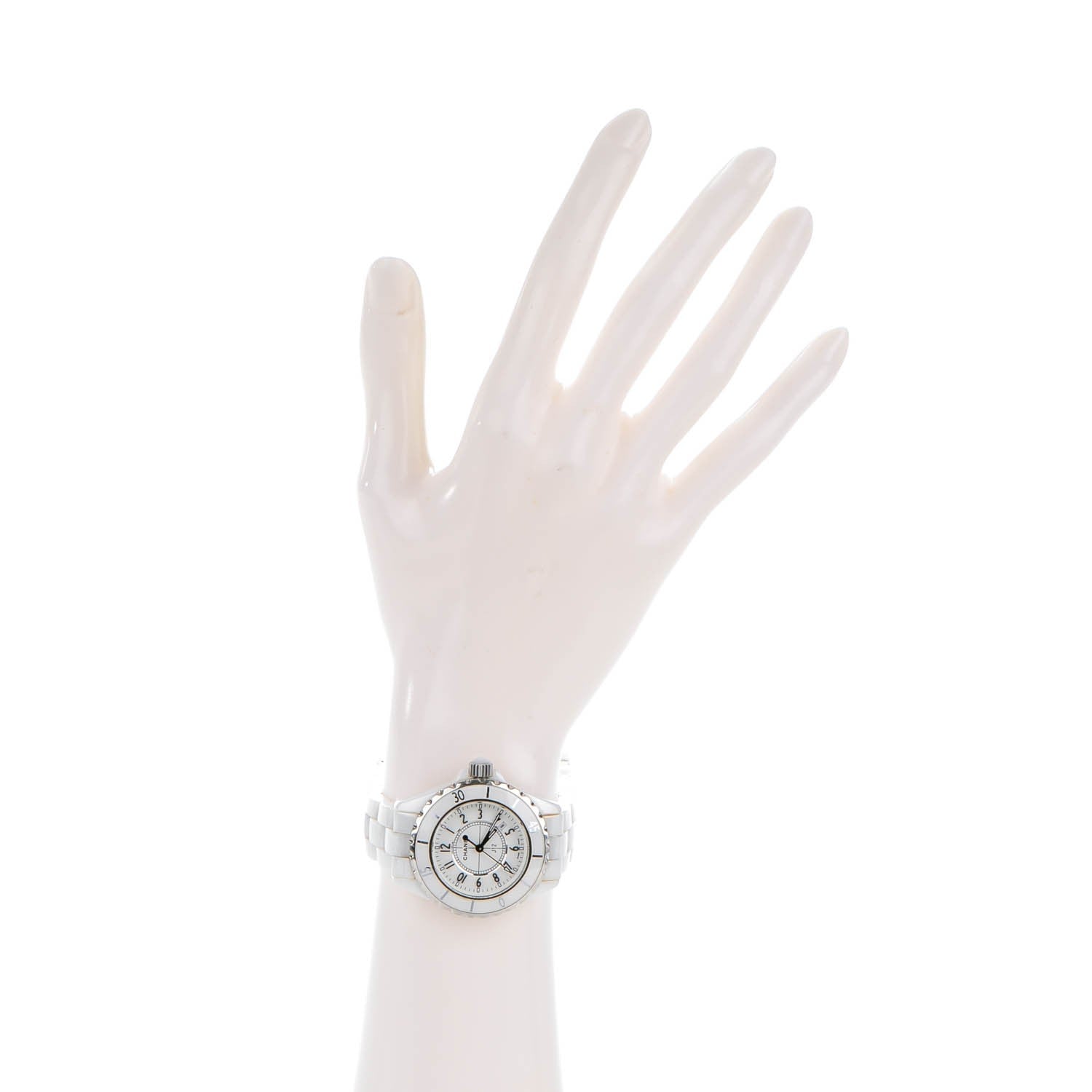 Chanel Stainless Steel Ceramic 33mm J12 Quartz Watch White 2 of 6