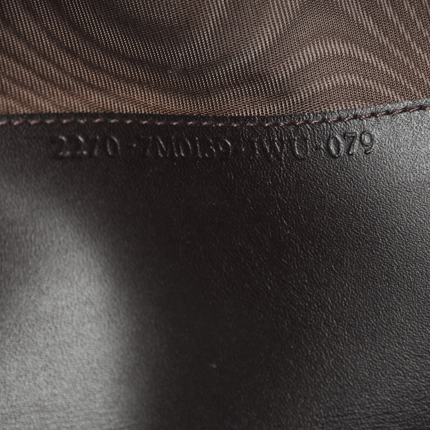Fendi Zucca Travel Clutch Tobacco 9 of 11