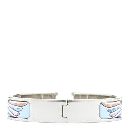 Hermes Enamel Narrow Pegase Pop Clic Clac H Bracelet PM Album De Soie Bis 3 of 6