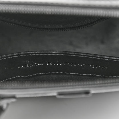 Balenciaga Calfskin Crocodile Embossed S Rivet Ville Top Handle Bag Black 7 of 12