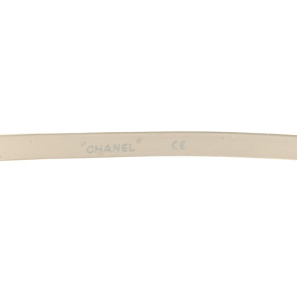Chanel Acetate Shield Runway Sunglasses 71158 Silver Purple 5 of 8