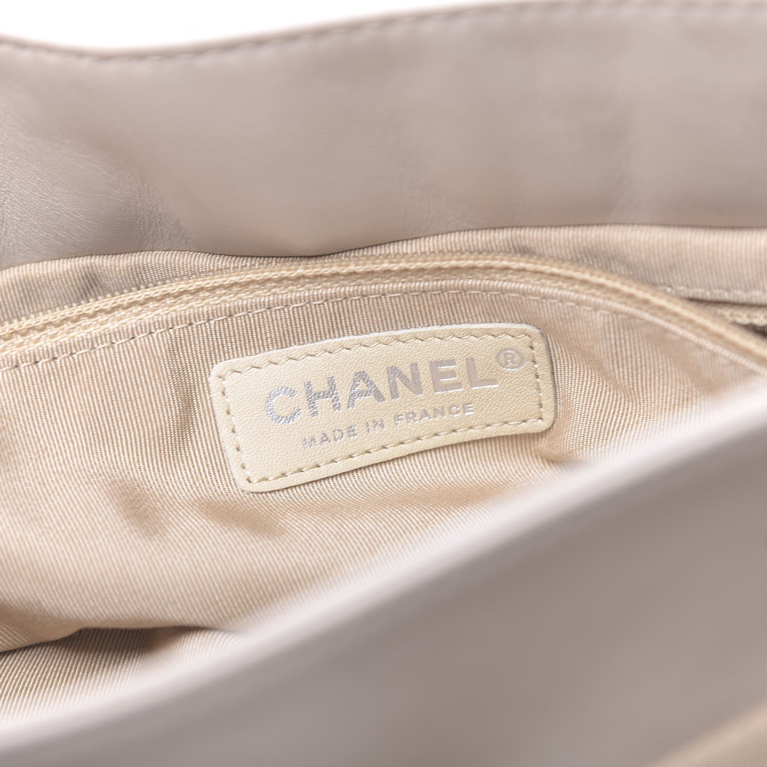 Chanel Calfskin Quilted Large Trianon Messenger Flap Light Beige 6 of 11