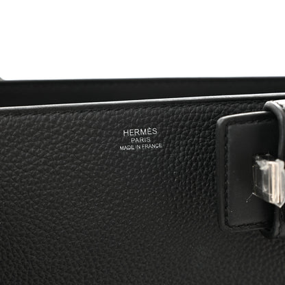 Hermes Togo Swift Medor Bag Black 6 of 12
