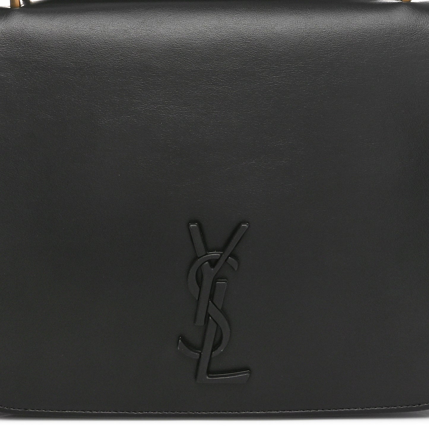 Smooth Calfskin Spontini Saddle Bag Black
