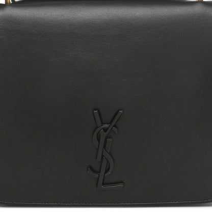 Saint Laurent Smooth Calfskin Spontini Saddle Bag Black 8 of 10